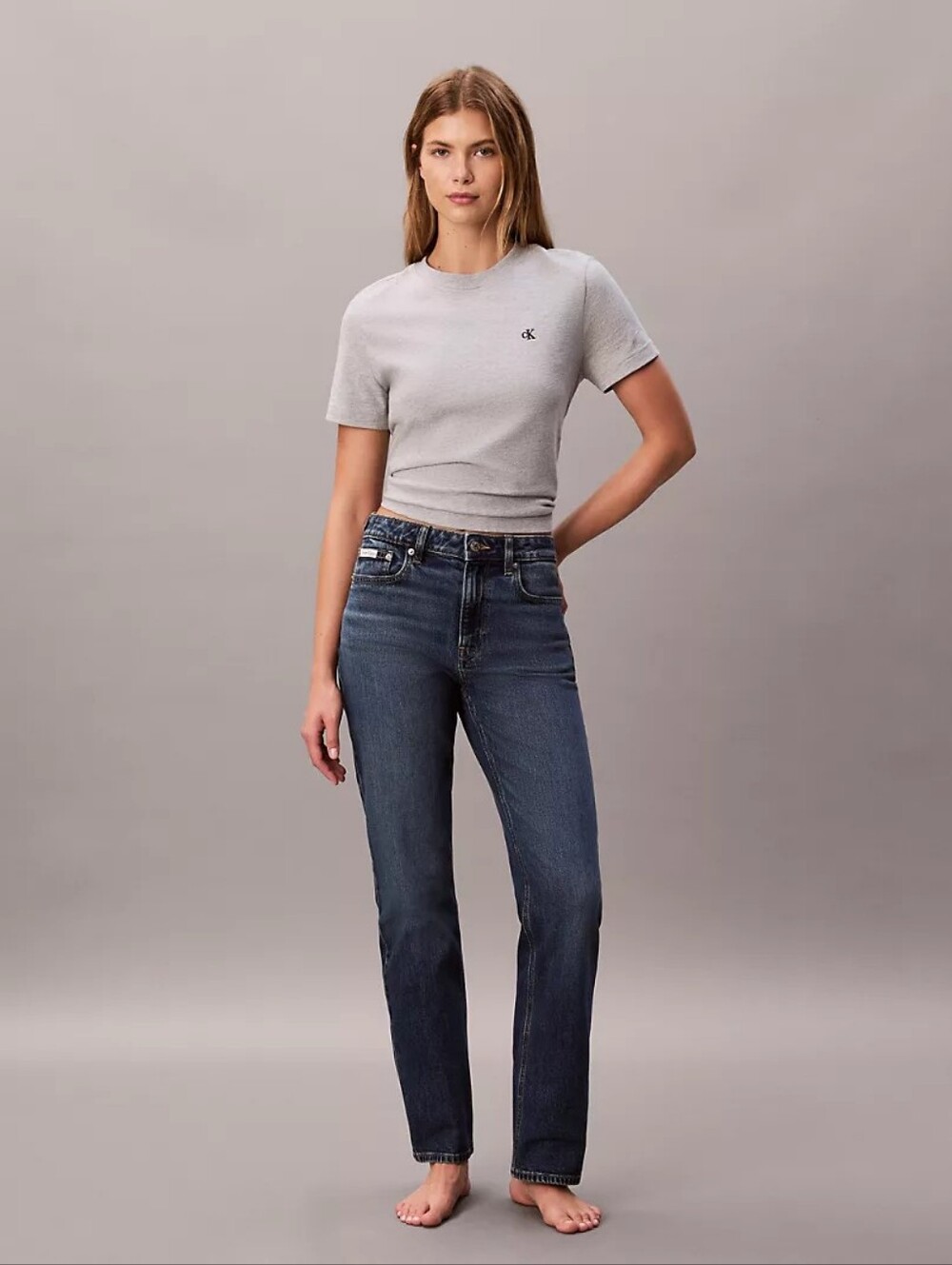 NWT! Calvin Klein High-Rise Straight Jeans Size 25 Waist